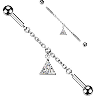 Industrial Barbell Triangle Dangle Connector Chain