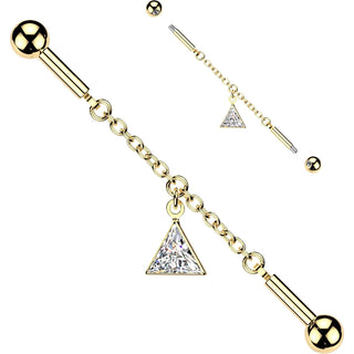 Industrial Barbell Triangle Dangle Connector Chain