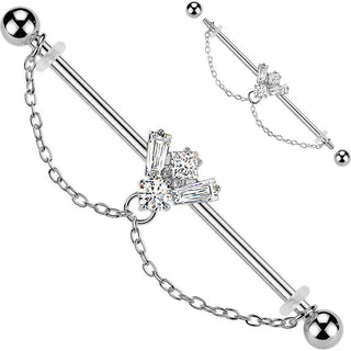 Industrial Barbell zirconia bee chain