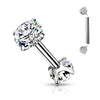 Barbell Ball 2 Zirconia Internally Threaded