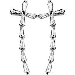 Ear Crawler Cross Zirconia