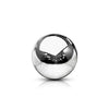 Solid Gold 14 Carat Top ball yellow gold white gold