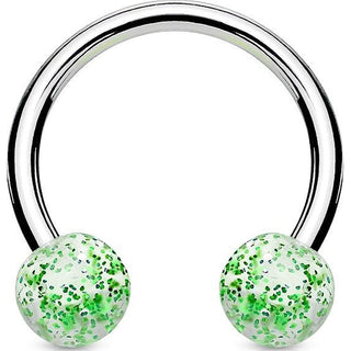 Horseshoe Acrylic Ultra Glitter Ball