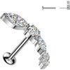 Labret zirconias Push-In