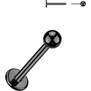 Titanium Labret Ball Push-In