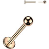 Titanium Labret Ball Push-In