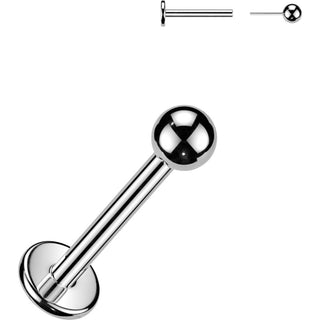 Titanium Labret Ball Push-In