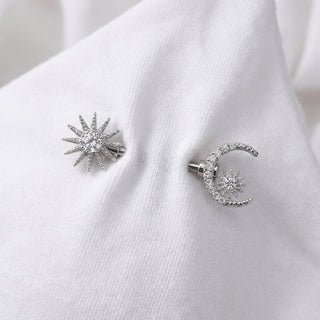 Nipple Piercing Sun Moon Star Zirconia – getragen