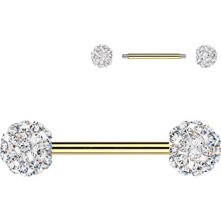 Nipple Piercing ferido crystal balls