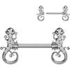 Nipple Piercing gecko zirconia
