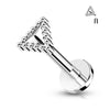 Labret Triangle Internally Threaded