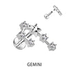 Signo del zodiaco Circonita Plata Rosca interna Labret