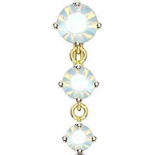 Belly Button Piercing Top Down 3 Zirconia dangle