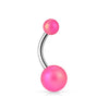 Belly Button Piercing Matt Pearlish Ball