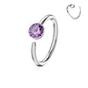 Ring Zirconia Silver Bendable