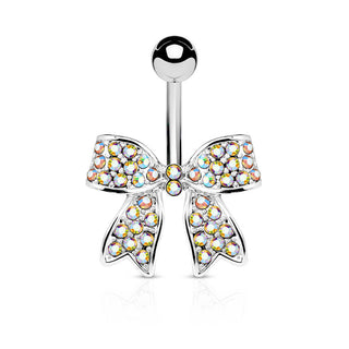 Belly Button Piercing Loop Zirconia