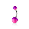 Belly Button Piercing Ball Rubber coating