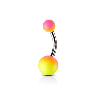 Belly Button Piercing Ball Rubber coating