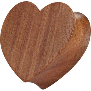Plug Corazón en madera de Cerezo