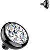 Top Top Bezel Setting Zirconia Ball Internally Threaded