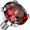 Top Top Prong Setting Cubic Zirconia Internally Threaded