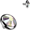 Top Top Flat Bezel Setting Zirconia Disc Internally Threaded