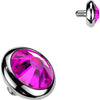 Top Top Flat Bezel Setting Zirconia Disc Internally Threaded