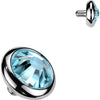 Top Top Flat Bezel Setting Zirconia Disc Internally Threaded