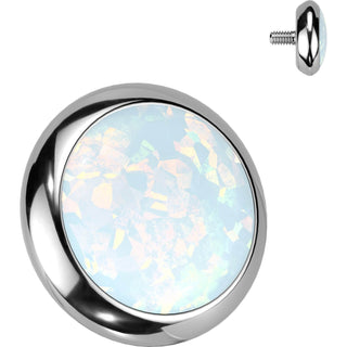 Top Top Opal Bezel Setting Disc Internally Threaded