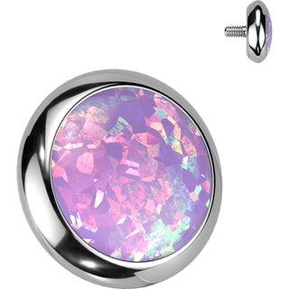 Top Top Opal Bezel Setting Disc Internally Threaded