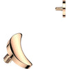 Top Top Flat Crescent Moon Internally Threaded