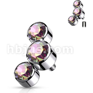 top 3 zirconias bezel setting Internally Threaded