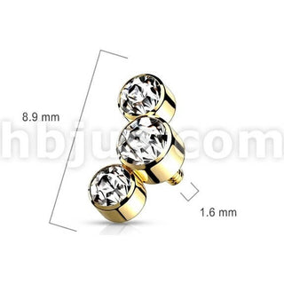 top 3 zirconias bezel setting Internally Threaded