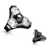 Top top triangle zirconia Internally Threaded