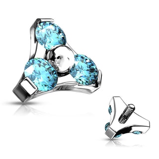 Top top triangle zirconia Internally Threaded