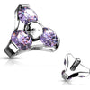 Top top triangle zirconia Internally Threaded