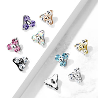 Top top triangle zirconia Internally Threaded
