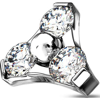 Top top triangle zirconia Internally Threaded