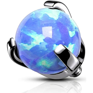 Top top ball opal claw setting Internally Threaded