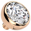 Titanium Top top ball zirconia bezel setting Internally Threaded