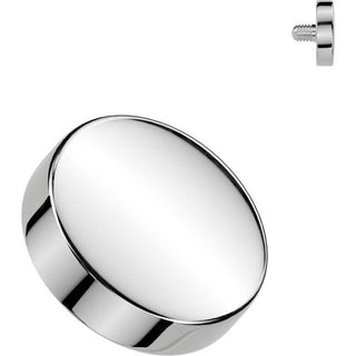 Titanium Top top flat round Internally Threaded