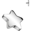 Titanium Top top flat star silver Internally Threaded