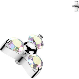 Titanium Top Top Triangle Zirconia Internally Threaded