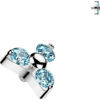 Titanium Top Top Triangle Zirconia Internally Threaded