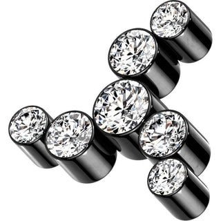 Titanium Top top swirl zirconias Internally Threaded