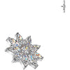 Titanium Top top cubic zirconia petals flower Internally Threaded