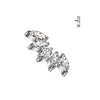 Titanium Top top 5 zirconias marquise cut Internally Threaded