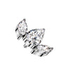 Top top 2 zirconias marquise cut Internally Threaded