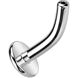 Titanium Base belly button bar convex base Push-In