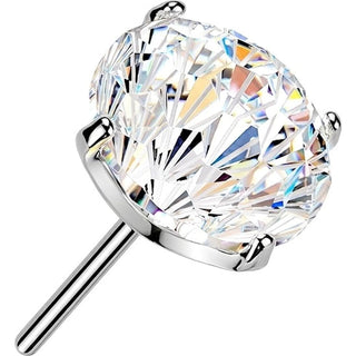 Titanium Top top zirconia prong setting Push-In